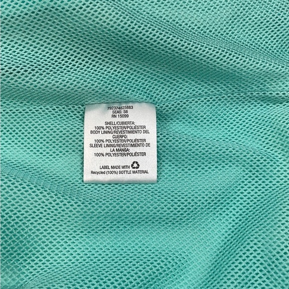 Everlast Zip up light weight Windbreaker Jacket Mint blue green Teal SzL - Picture 8 of 11